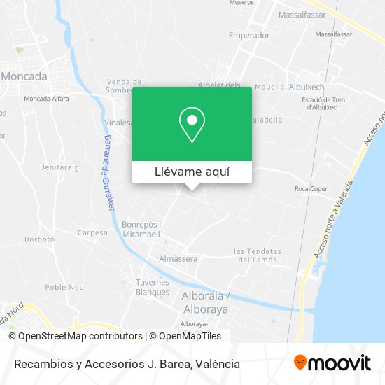 Mapa Recambios y Accesorios J. Barea