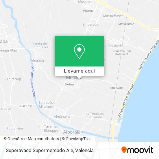 Mapa Superavaco Supermercado Aie