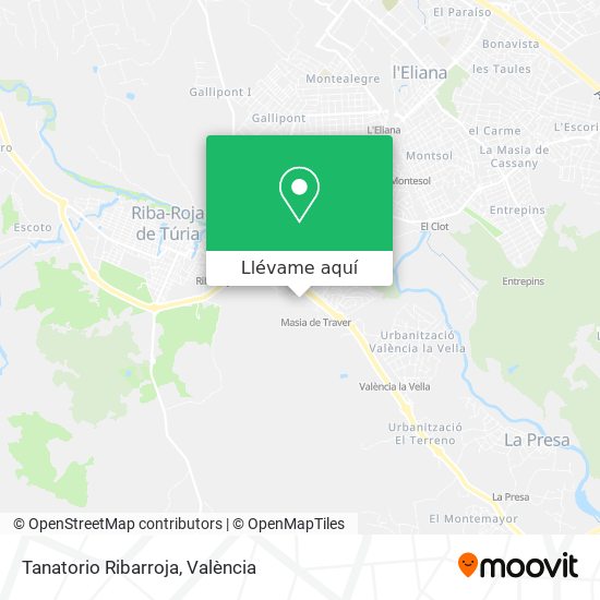 Mapa Tanatorio Ribarroja