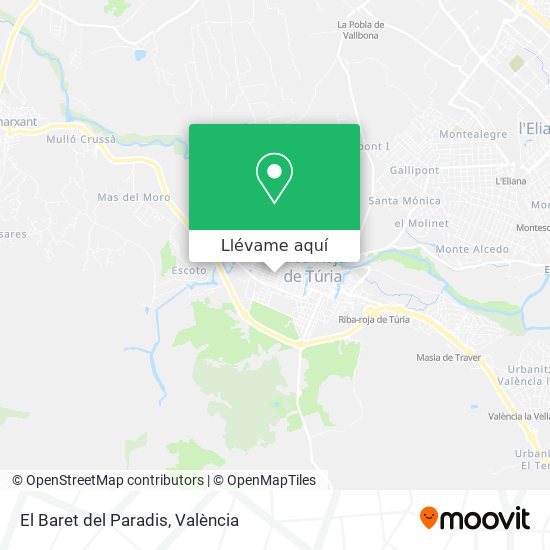 Mapa El Baret del Paradis