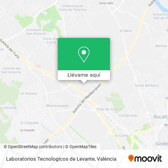 Mapa Laboratorios Tecnologicos de Levante