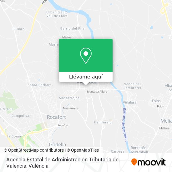 Mapa Agencia Estatal de Administración Tributaria de Valencia