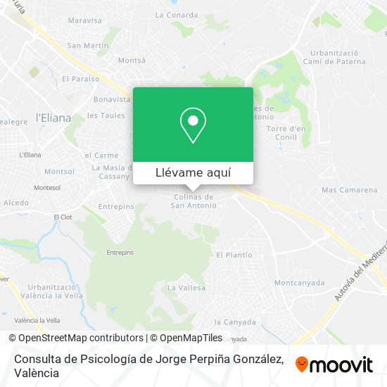 Mapa Consulta de Psicología de Jorge Perpiña González