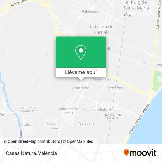 Mapa Casas Natura