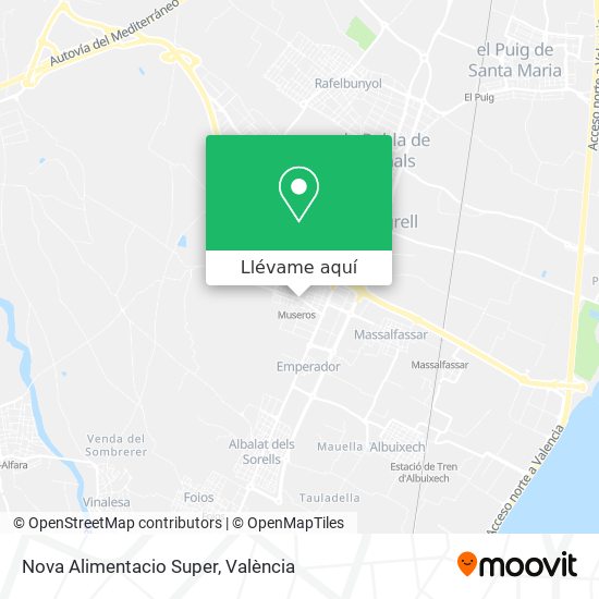 Mapa Nova Alimentacio Super