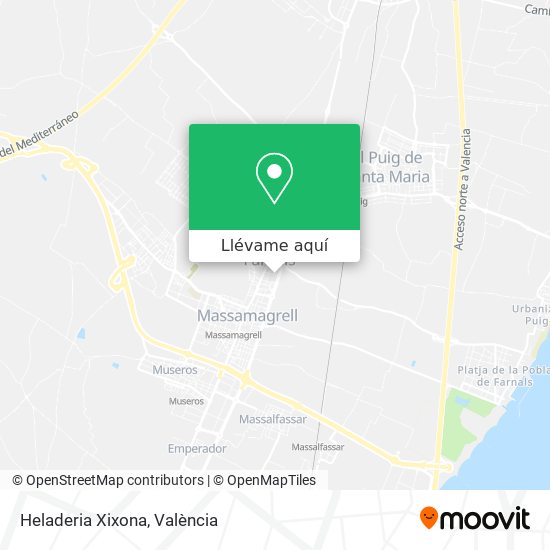 Mapa Heladeria Xixona