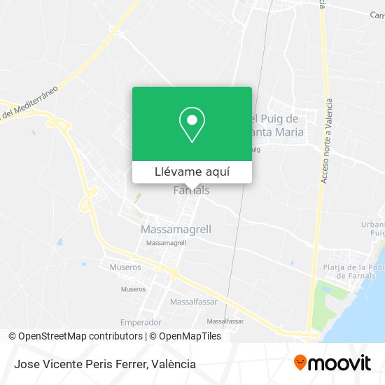 Mapa Jose Vicente Peris Ferrer
