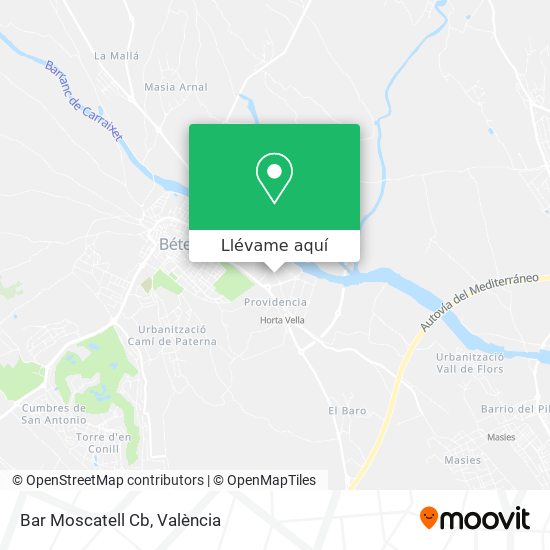 Mapa Bar Moscatell Cb