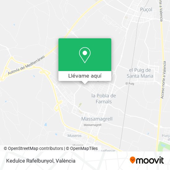 Mapa Kedulce Rafelbunyol