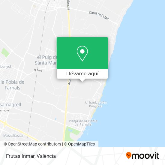 Mapa Frutas Inmar