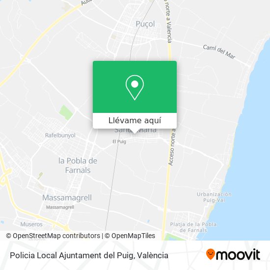 Mapa Policia Local Ajuntament del Puig