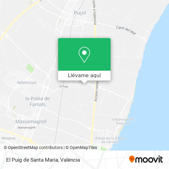 Mapa El Puig de Santa Maria