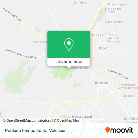 Mapa Poblado Ibérico Edeta