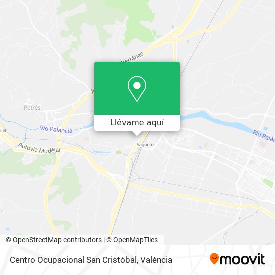 Mapa Centro Ocupacional San Cristóbal
