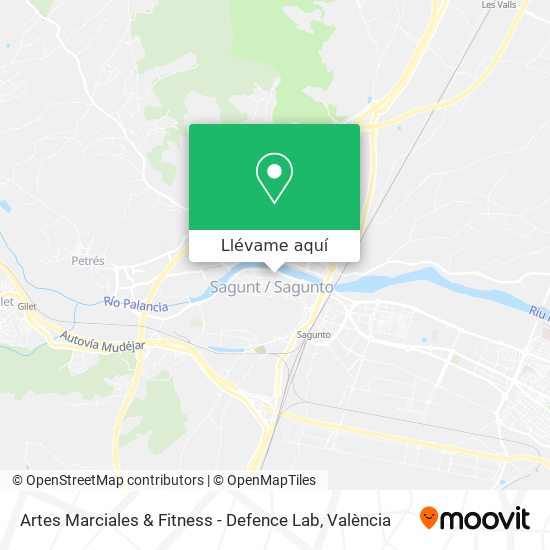 Mapa Artes Marciales & Fitness - Defence Lab
