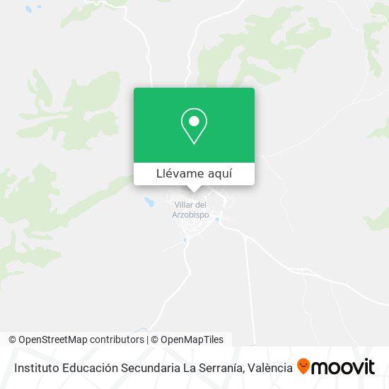 Mapa Instituto Educación Secundaria La Serranía