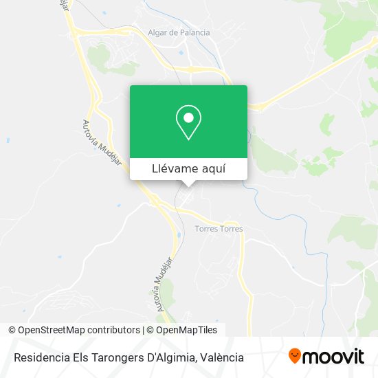 Mapa Residencia Els Tarongers D'Algimia