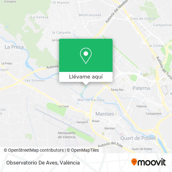Mapa Observatorio De Aves