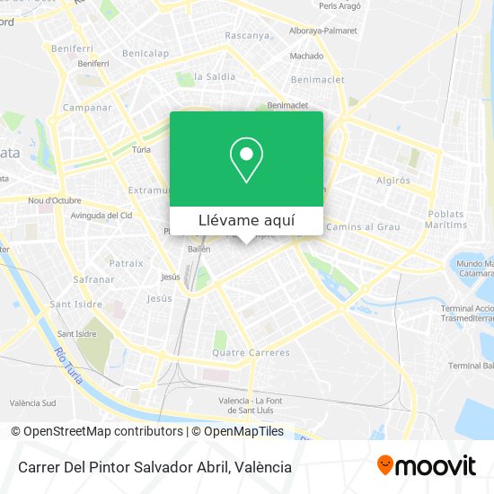 Mapa Carrer Del Pintor Salvador Abril
