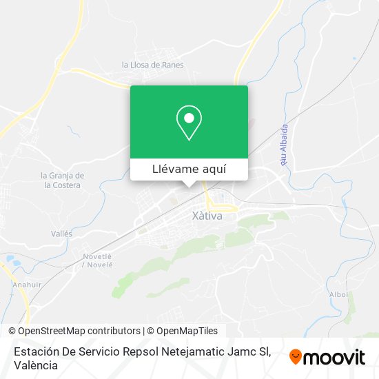 Mapa Estación De Servicio Repsol Netejamatic Jamc Sl