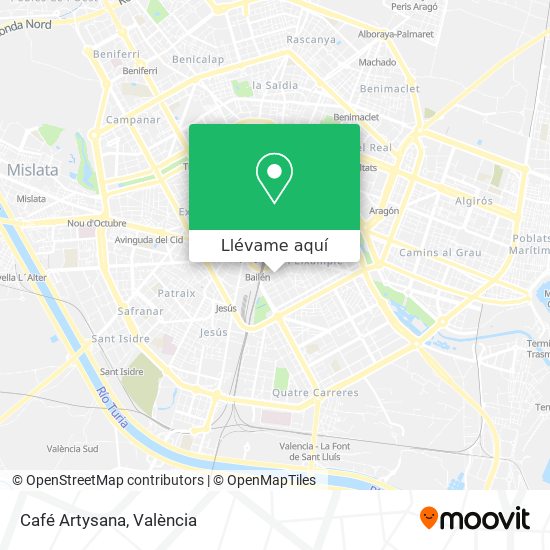 Mapa Café Artysana