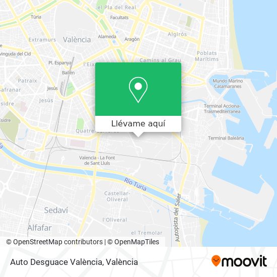 Mapa Auto Desguace València