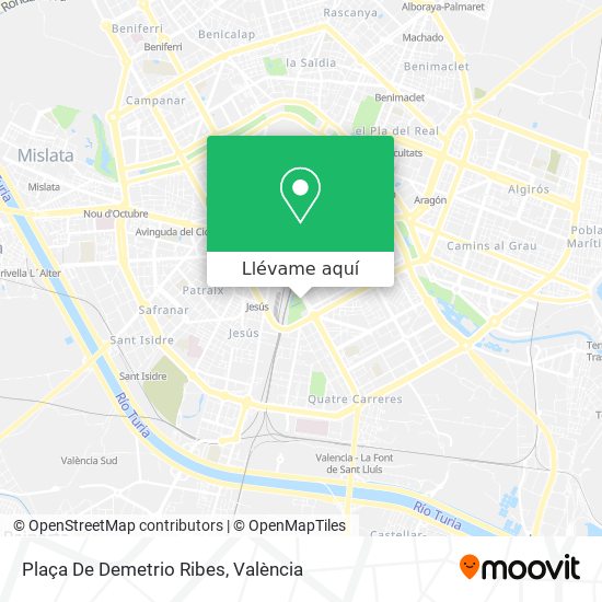 Mapa Plaça De Demetrio Ribes