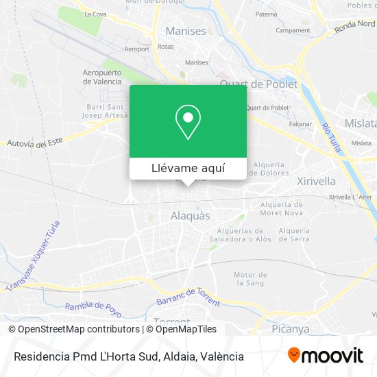 Mapa Residencia Pmd L'Horta Sud, Aldaia