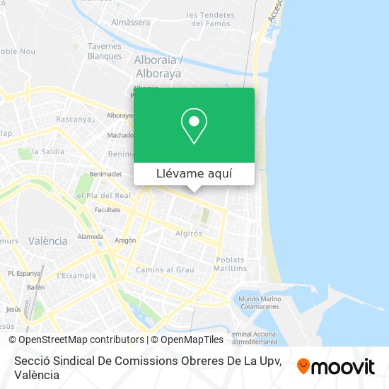 Mapa Secció Sindical De Comissions Obreres De La Upv