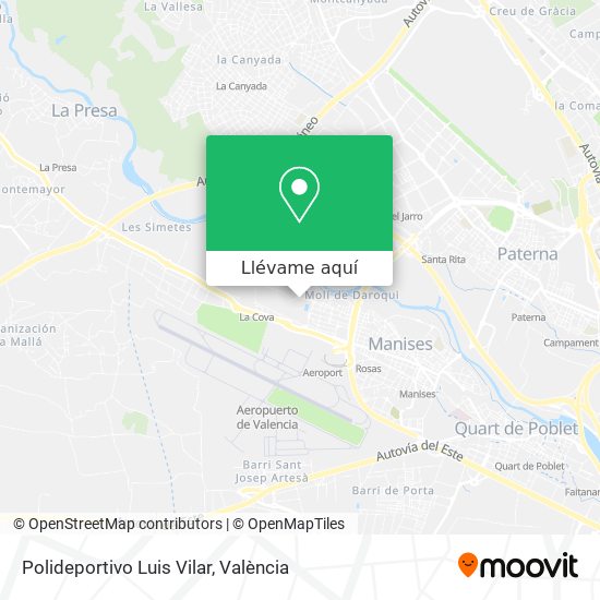 Mapa Polideportivo Luis Vilar