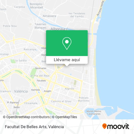 Mapa Facultat De Belles Arts