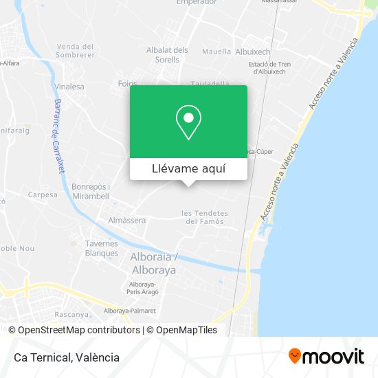 Mapa Ca Ternical