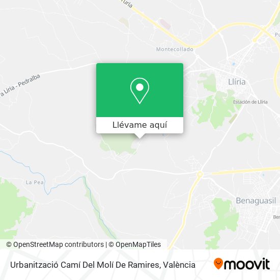 Mapa Urbanització Camí Del Molí De Ramires