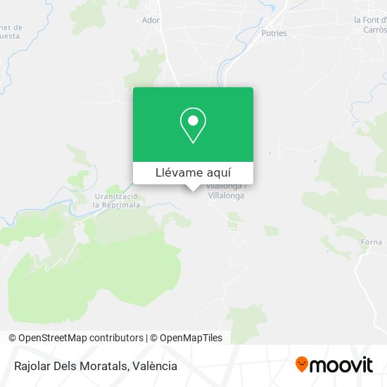 Mapa Rajolar Dels Moratals