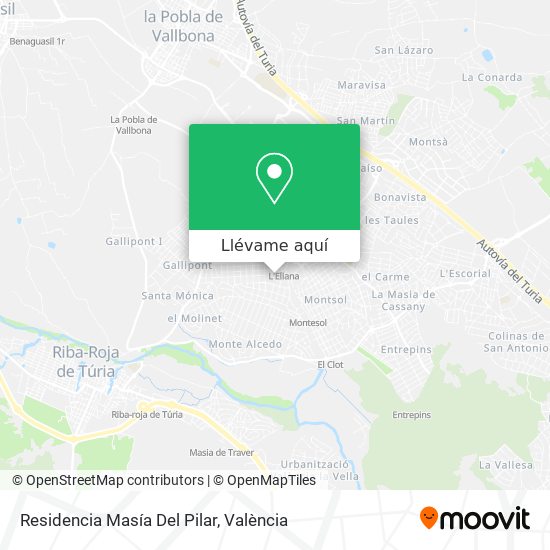 Mapa Residencia Masía Del Pilar