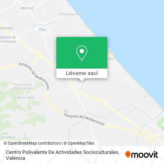 Mapa Centro Polivalente De Actividades Socioculturales