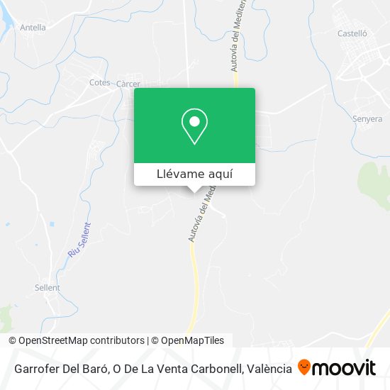 Mapa Garrofer Del Baró, O De La Venta Carbonell