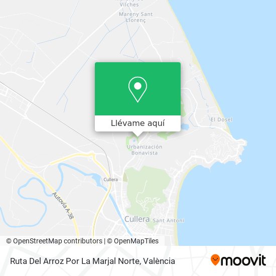 Mapa Ruta Del Arroz Por La Marjal Norte