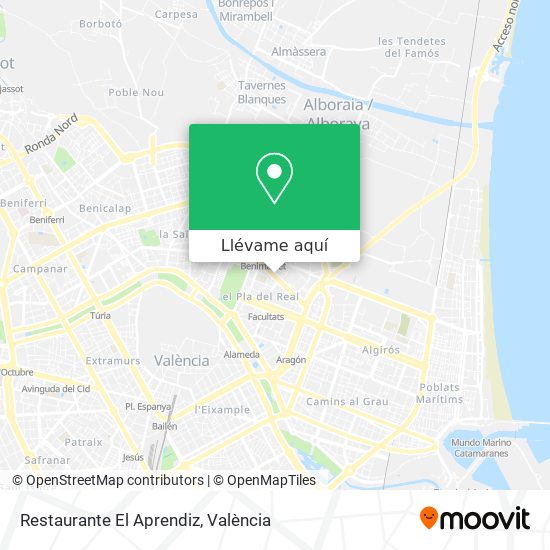Mapa Restaurante El Aprendiz
