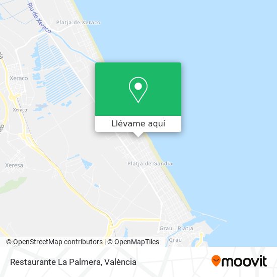 Mapa Restaurante La Palmera