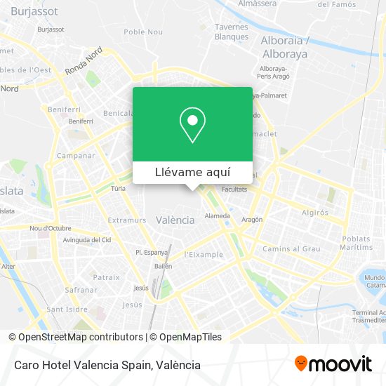 Mapa Caro Hotel Valencia Spain