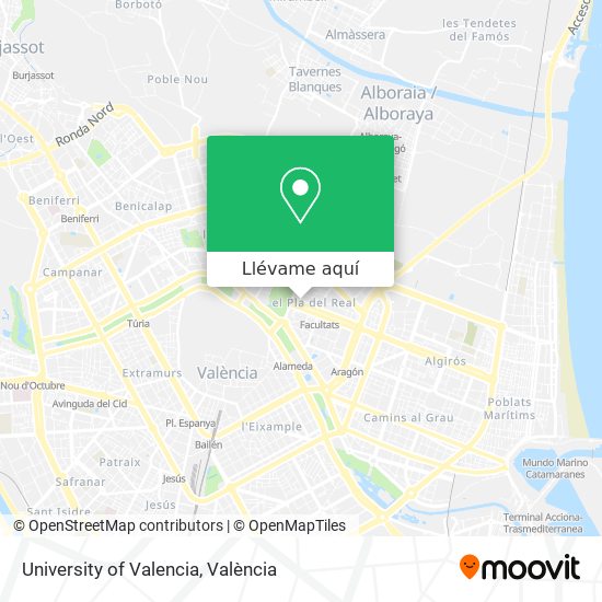 Mapa University of Valencia