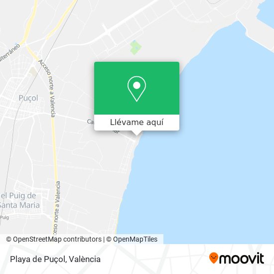 Mapa Playa de Puçol