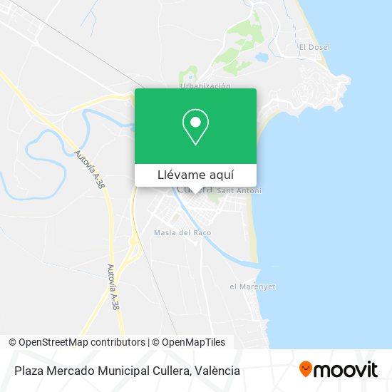 Mapa Plaza Mercado Municipal Cullera