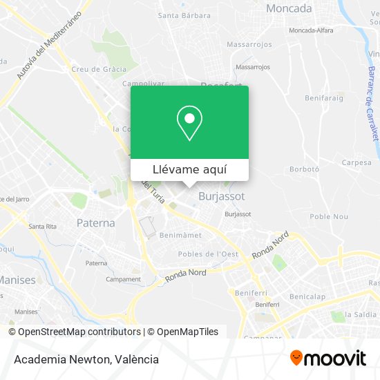 Mapa Academia Newton