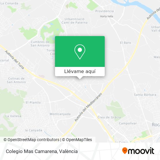 Mapa Colegio Mas Camarena