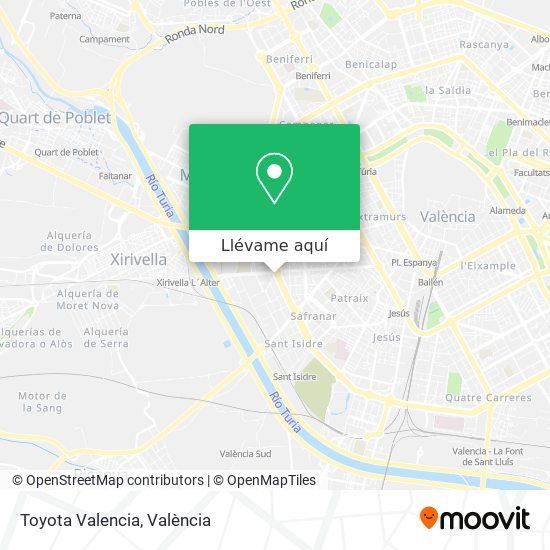 Mapa Toyota Valencia