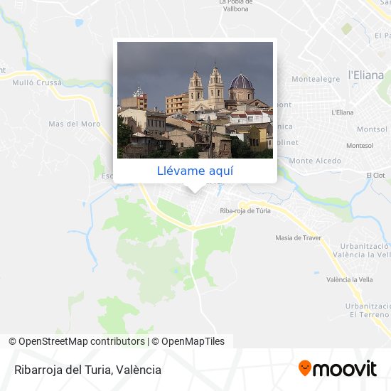 Mapa Ribarroja del Turia