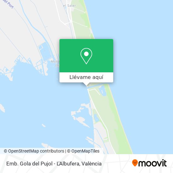 Mapa Emb. Gola del Pujol - L'Albufera