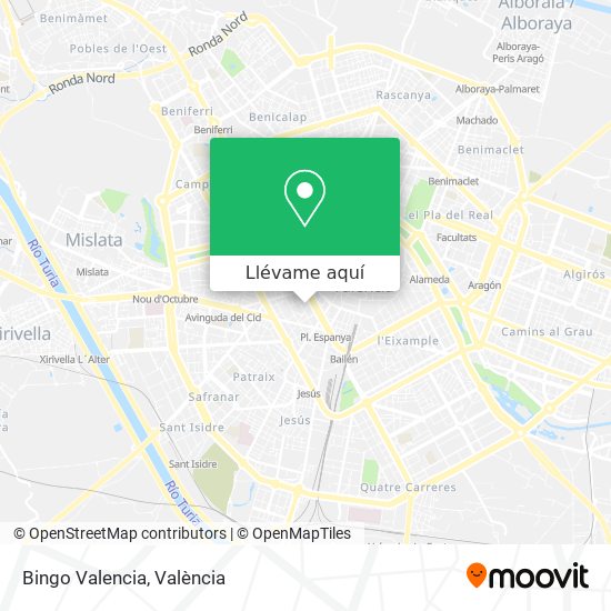 Mapa Bingo Valencia